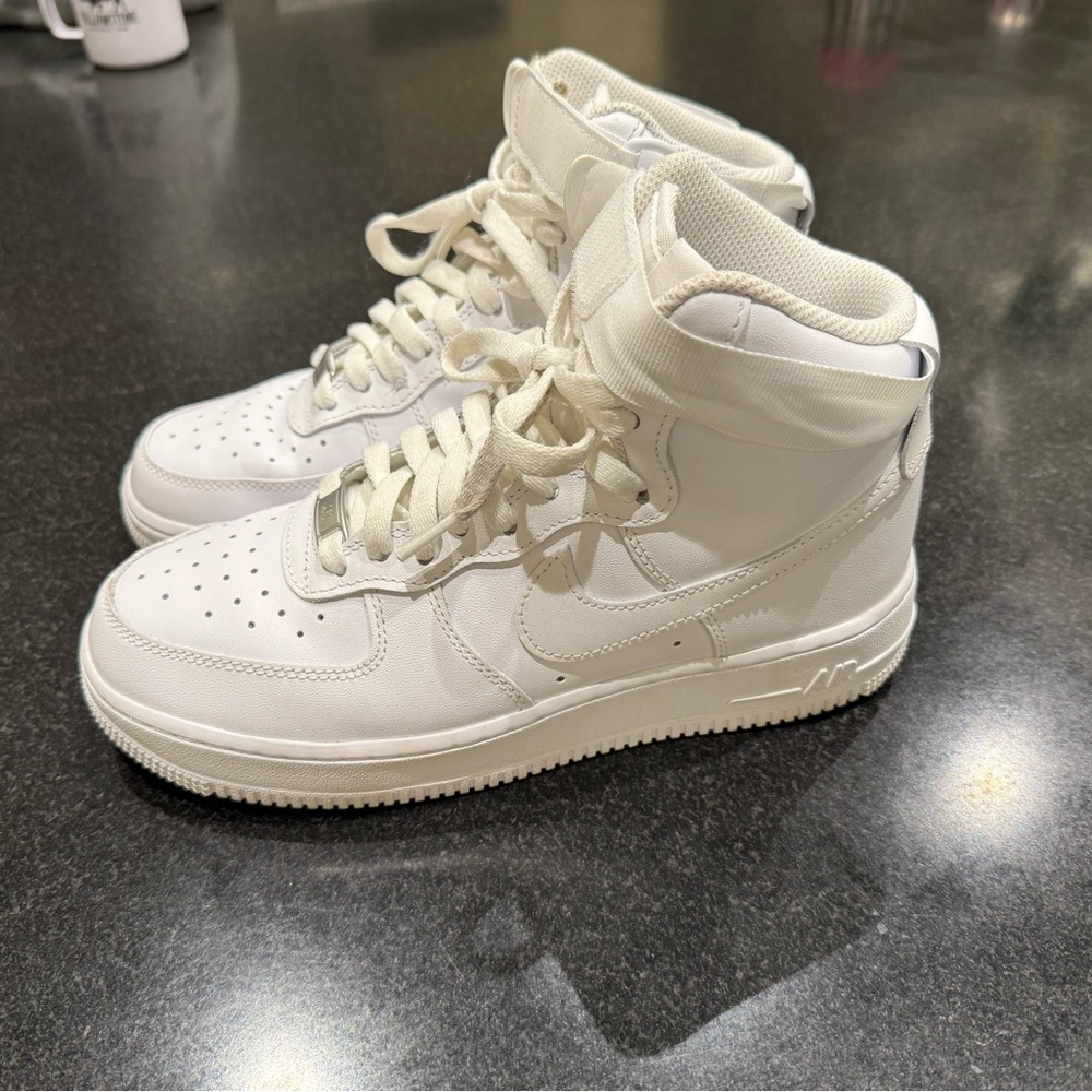 Nike Air Force One High-Top Sneakers, Women’s size 8